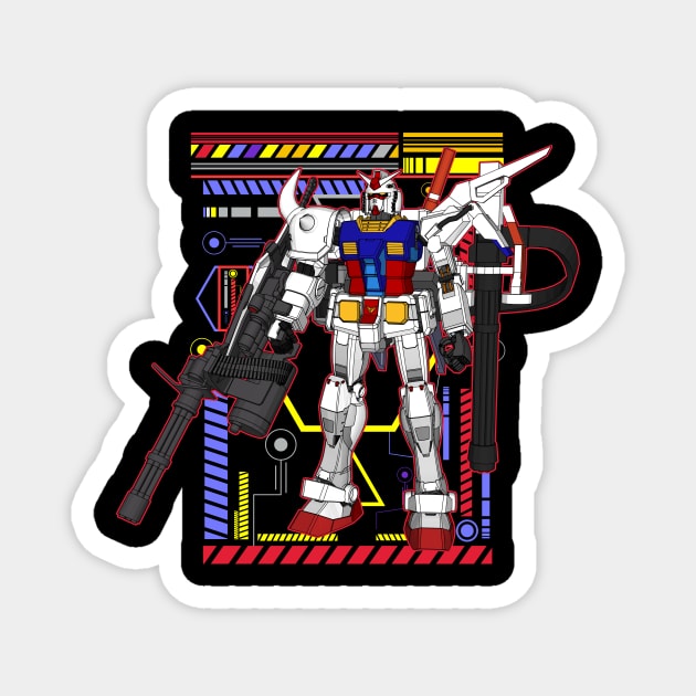 RX-78-2 Gundam Magnet by gblackid