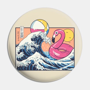 Great Wave at the Pool Pin