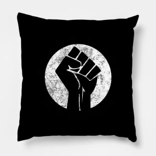 Black Lives Matter Fist and Circle No Wording Vintage Pillow