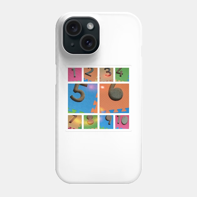 ORDERED NUMBERS ONE to TEN Phone Case by mister-john