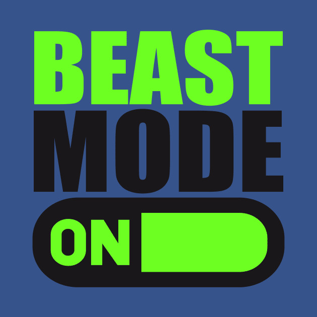 Bodybuilding t-shirt  Be Beast Mode by TeeRock