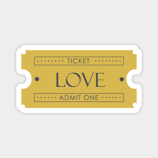 Ticket for love Magnet