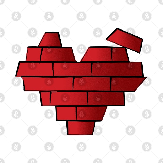 Heart Brick by teeleoshirts