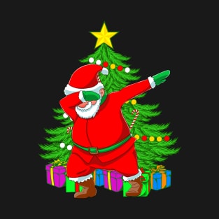 Dab Santa Christmas Tree Dabbing St Nicholas Xmas T-Shirt