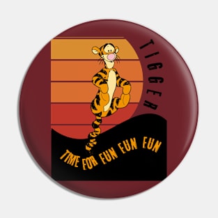 Tigger Themed Design Pin