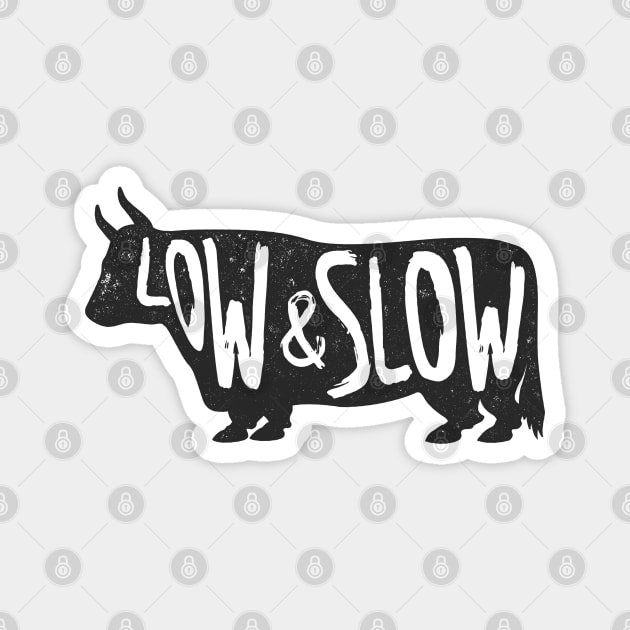 Low & Slow Bull Magnet by Mike Moore Studios