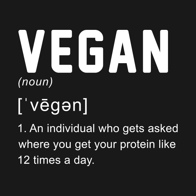 Vegan Definition Shirt Funny Vegan Joke by anitakayla32765