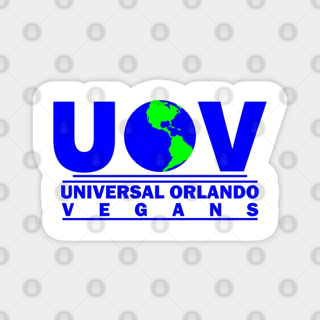 Universal Orlando Vegans Blue Magnet by hhn fanatic