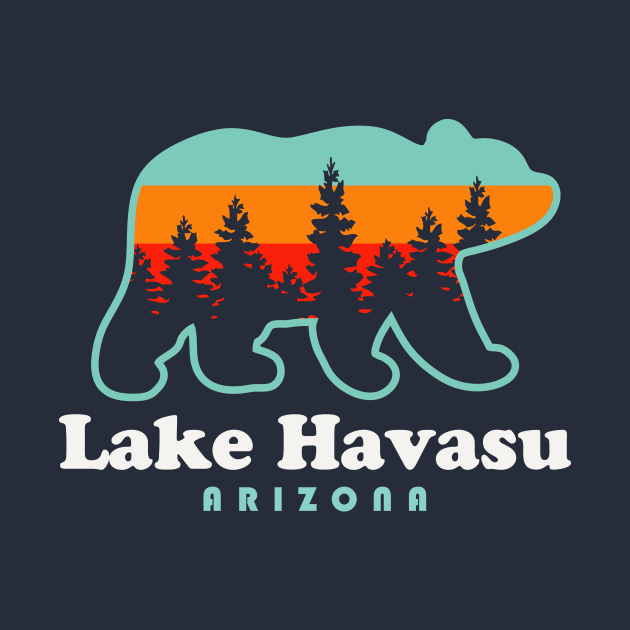 Lake Havasu City State Park Bear Vintage Retro by PodDesignShop