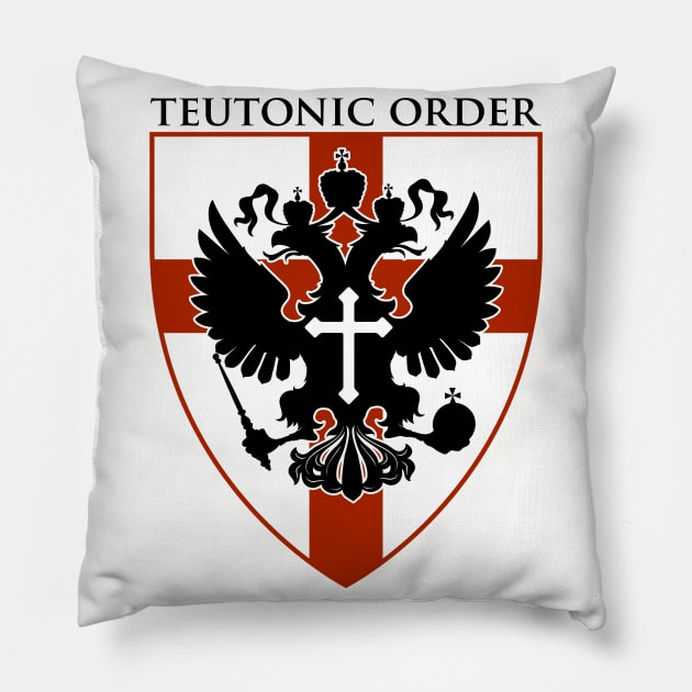 TEUTONIC ORDER Pillow by theanomalius_merch