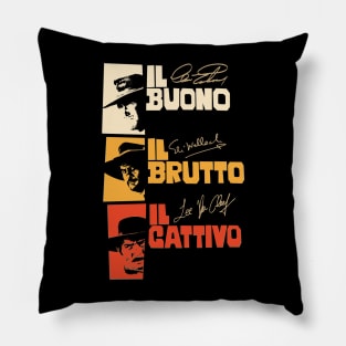 Sergio Leone - The Good, the Bad, and the Ugly Tribute Pillow