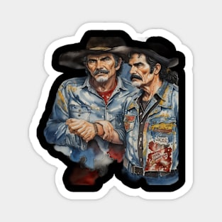 Bandit and The Smoker Watercolor Magnet