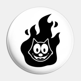 Felix The Cat Spirit Retro Faded Design Pin