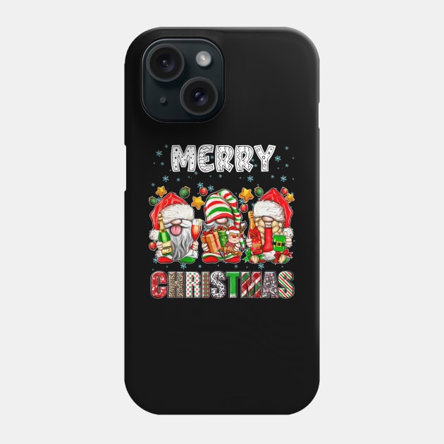 Merry Christmas Gnome Family Funny Xmas Tree Women Men Kids Phone Case by JennyArtist