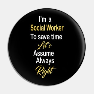 Social Worker Pin