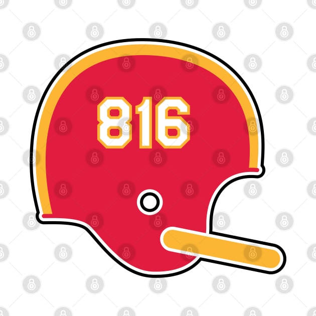 Kansas City Chiefs 816 Helmet by Rad Love