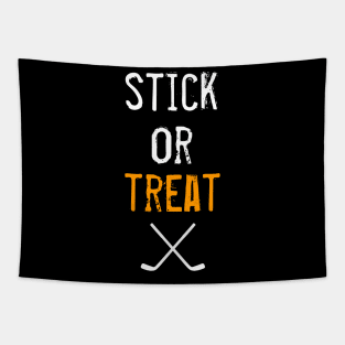 Stick Or Treat - Halloween Hockey Tapestry