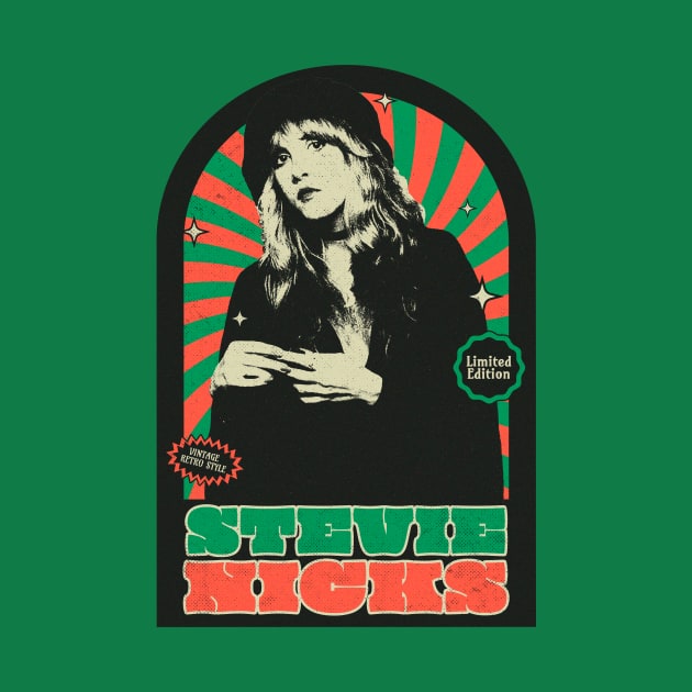 Stevie Nicks QUEEN ROCKS - LIMITED EDITION VINTAGE RETRO STYLE - POPART by BibirNDower77