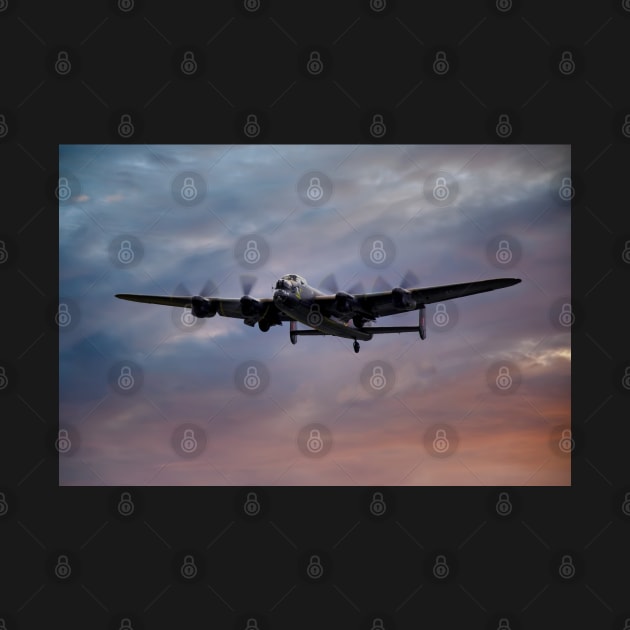 Avro Lancaster at Sunset by SteveHClark