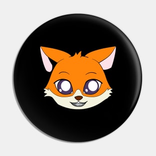 Fox with braces Pin