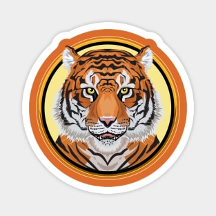 Tiger Circle Magnet