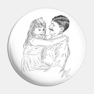 In Memory of Dave: Father & Daughter Pin