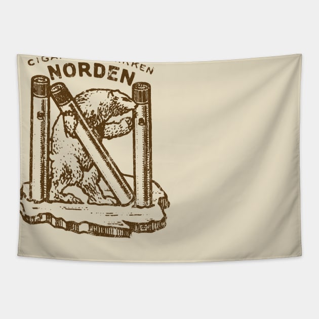 Norden Cigarettes Tapestry by MindsparkCreative