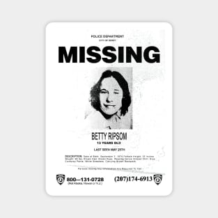 Missing child of Derry: Betty Ripsom Magnet