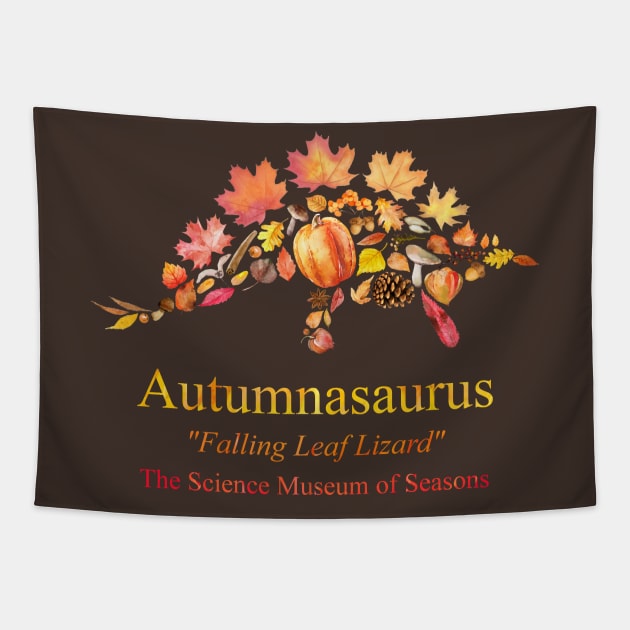 Autumnasaurus Tapestry by collinaraptor