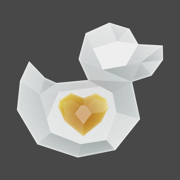 Duckstream 2021, Yellow Heart by Duckfeed.tv Merch Store