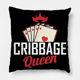 Cribbage Queen Cribbage Player Pillow