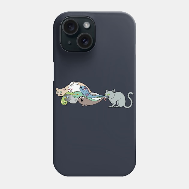 Cat Barf Phone Case by Tyxc