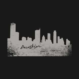 Austin USA Skyline Distressed T-Shirt