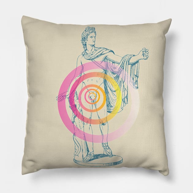 Apollo Belvedere Energy II Pillow by TJWDraws