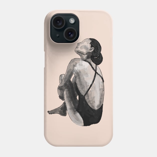 Woman minimal abstract Phone Case by Nastya Li