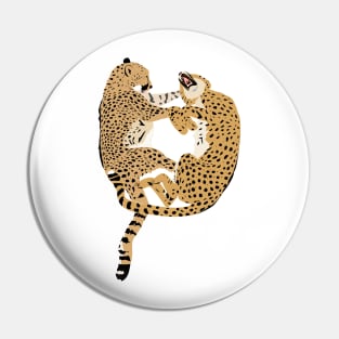 Cheetah Cuddles Pin