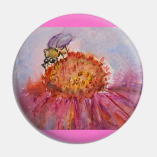 beautiful honey bee watercolor Pin