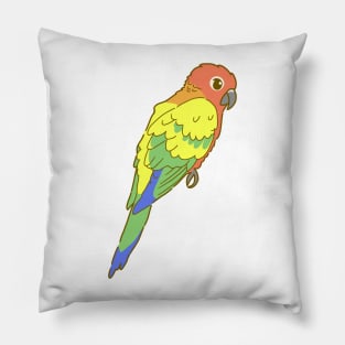 Rainbow Sun Conure Pillow