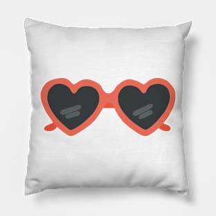 heart glasses Pillow