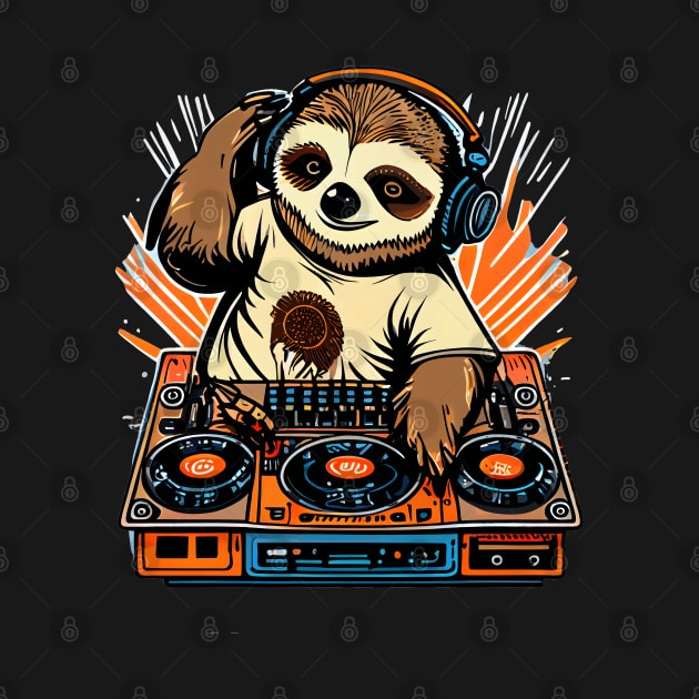 Sloth Dj by pako-valor