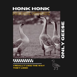 OnlyGeese - Honk Honk Streetwear Design T-Shirt