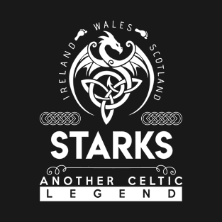 Starks Name T Shirt - Another Celtic Legend Starks Dragon Gift Item T-Shirt