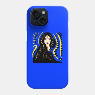 the future seeker woman in cosmic stars art Phone Case