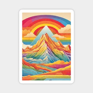 Rainbow Mountain Magnet