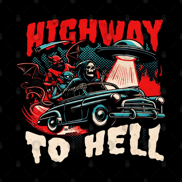 Highway to hell skull by Smentparkchanyeol