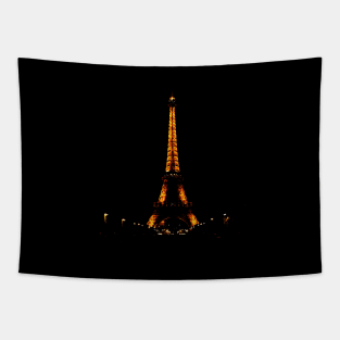 Eiffel Tower Neon Tapestry