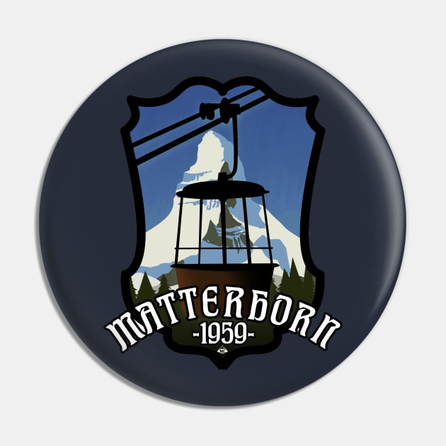 Matterhorn Shield Pin by SkprNck