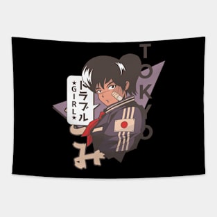 Cool Anime Design, Vintage Style, Vintage Tapestry