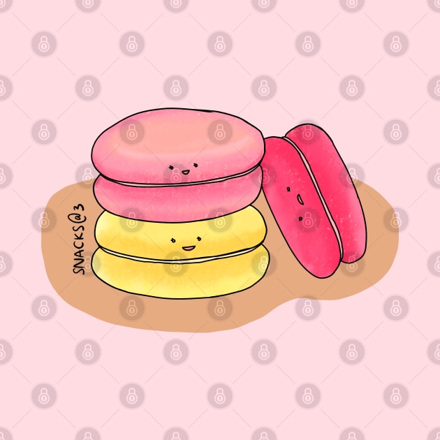 Sweet Macaron in sweet colors by Snacks At 3