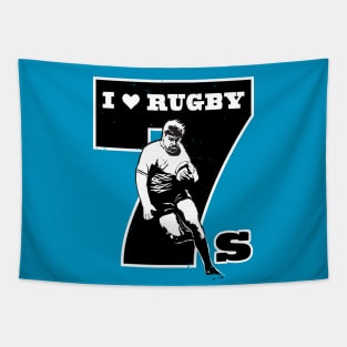 I Love Rugby Sevens Tapestry